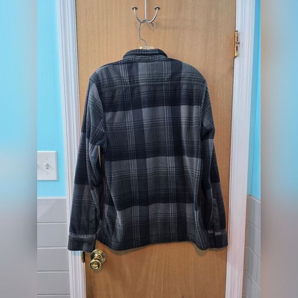 Arizona Jean Company Black and Gray Shirt Jacket Mens M - Picture 2 of 3